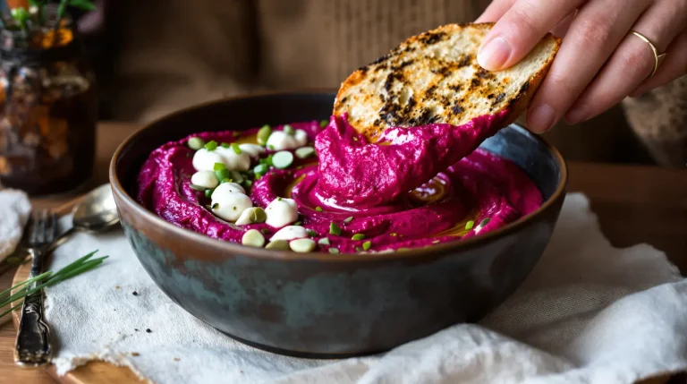 Houmous de betterave au fromage frais : la recette d’apéro qui change tout cet automne Houmous de betterave au fromage frais : la recette d’apéro qui change tout cet automne