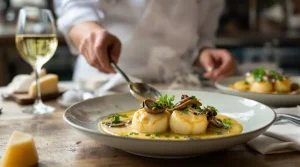 recette coquille saint-jacques à la bretonne champignons