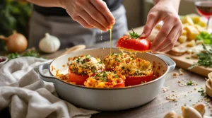 Tomates farcies recette de grand-mère avec riz maison