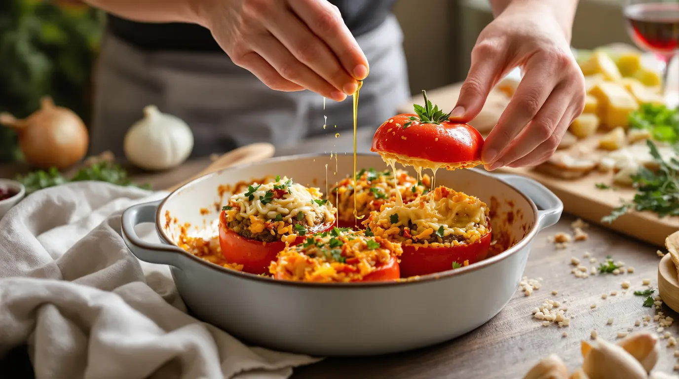 Tomates farcies recette de grand-mère avec riz maison tomates farcies recette de grand-mère avec riz