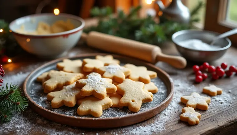 Accueil Recette de grand-mère pour des sablés de noël moelleux et délicieux