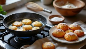 découvrez la recette facile de beignets de laurent mariotte sur tf1, pour des gourmandises moelleuses et rapides à préparer chez vous.