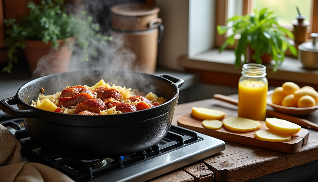 Recette facile de choucroute cuite pour un plat traditionnel et savoureux découvrez une recette facile de choucroute cuite pour préparer un plat traditionnel alsacien savoureux et convivial, parfait pour toute occasion.