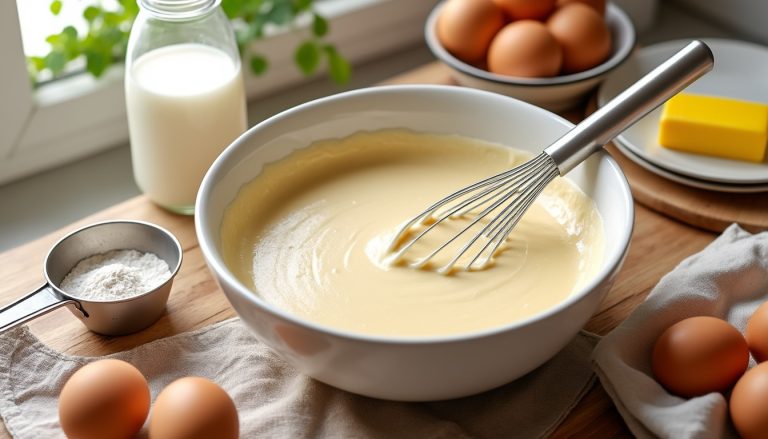 découvrez une recette facile pour préparer une pâte à crêpe légère et moelleuse, idéale pour des crêpes savoureuses en toute simplicité.
