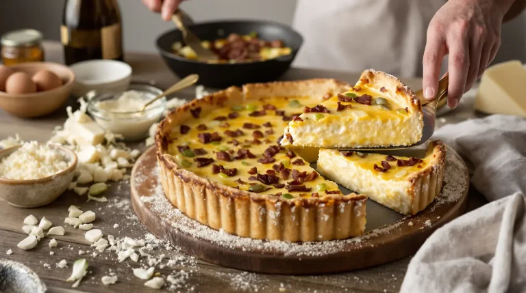 Tarte aux poireaux à l'ancienne, fondante et croustillante tarte aux poireaux à l'ancienne